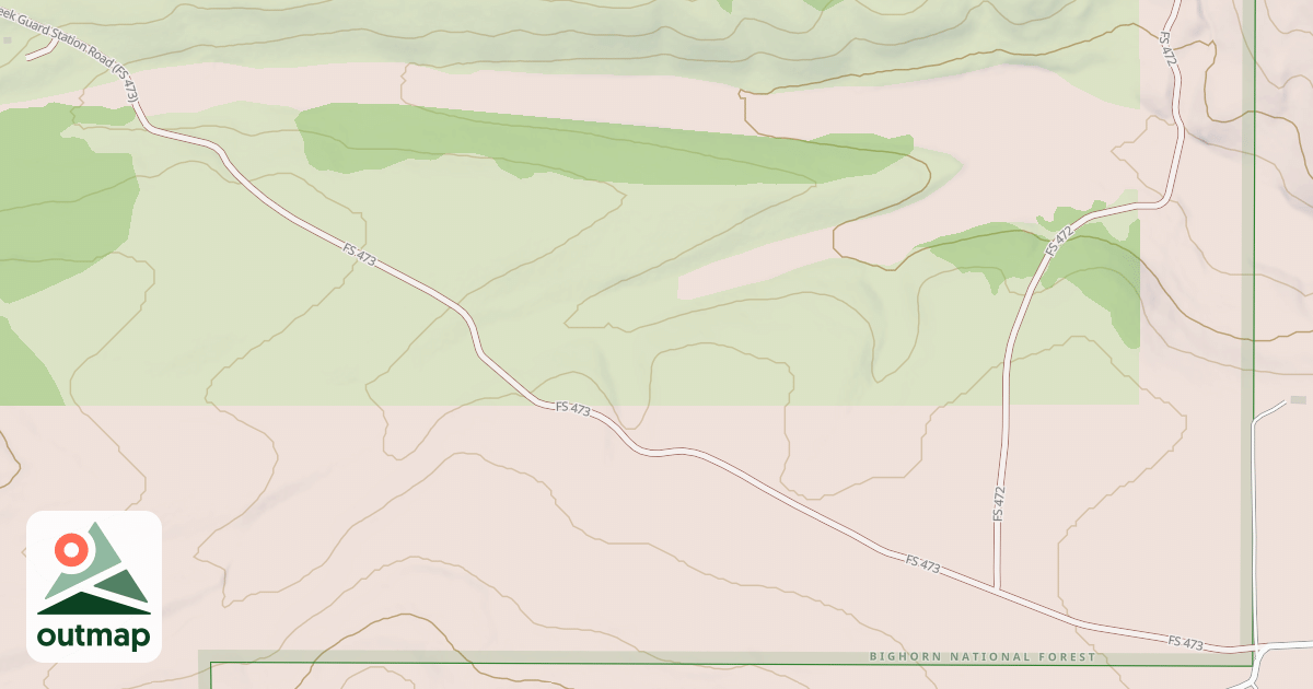 Map of MUDDY GUARD STATION