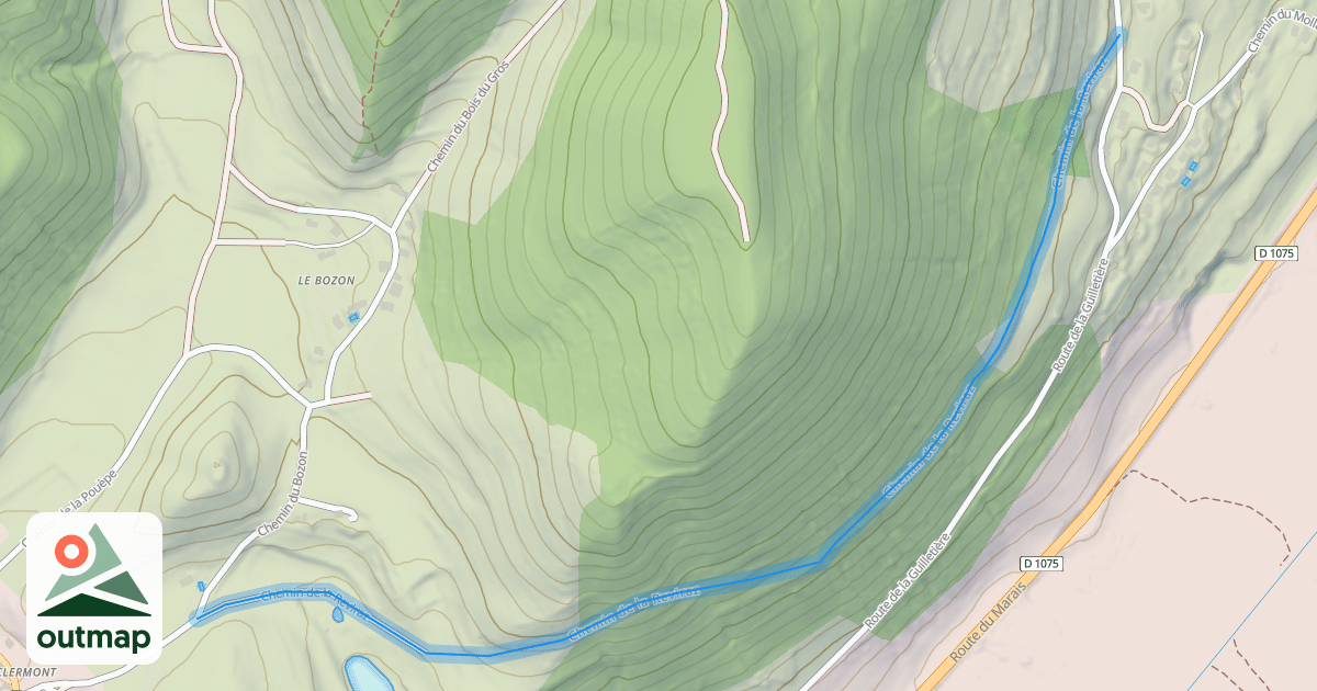 Map of Chemin de la Reviraz