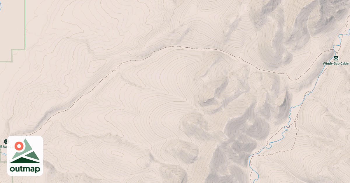 Map of Windy Creek Trail