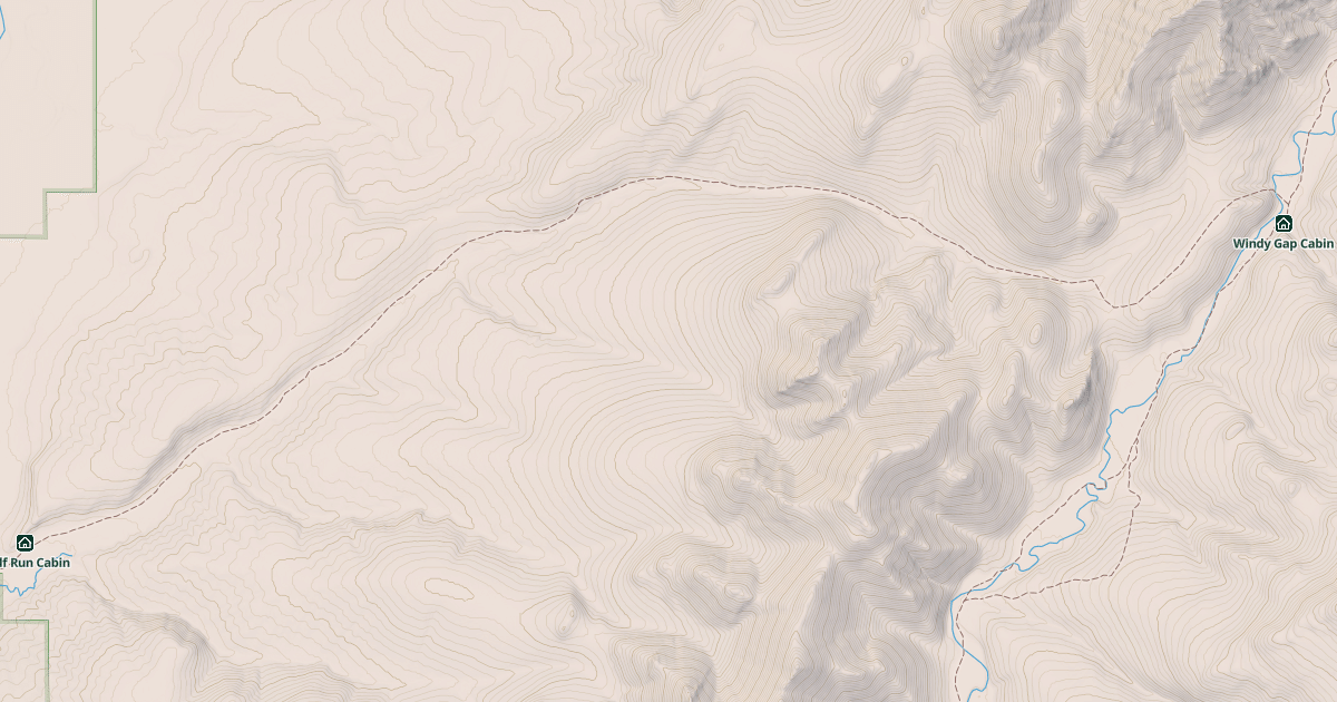 Map preview of Windy Creek Trail