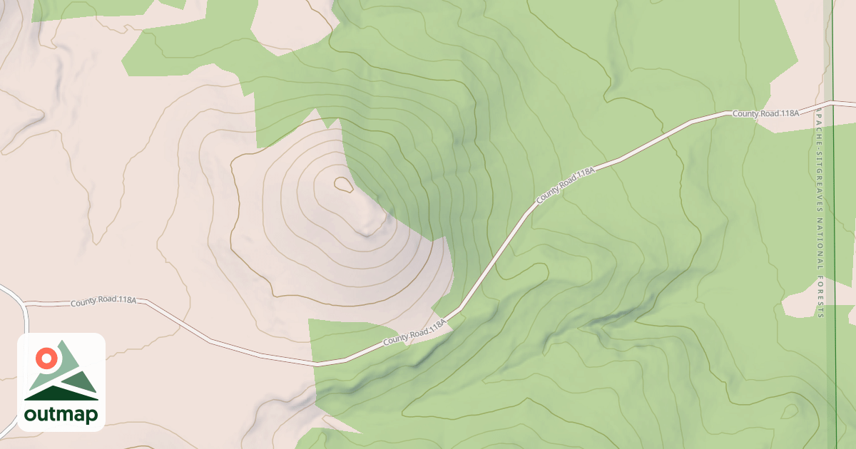 Map of USFS National Forest System Roads {938613B2-91DE-4435-BB36-B80F705037BE}