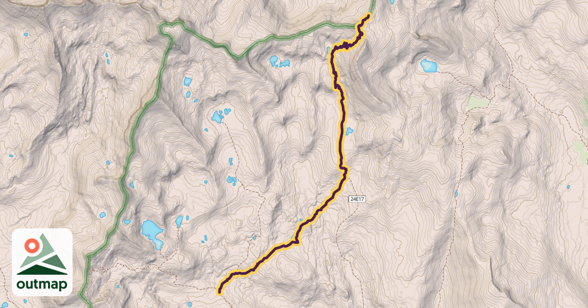 Map of Post Peak Trail