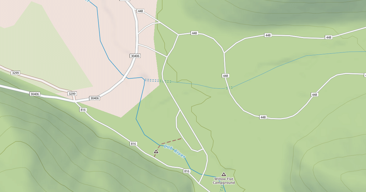 Map preview of WILLOW FLAT CG GROUP SITE