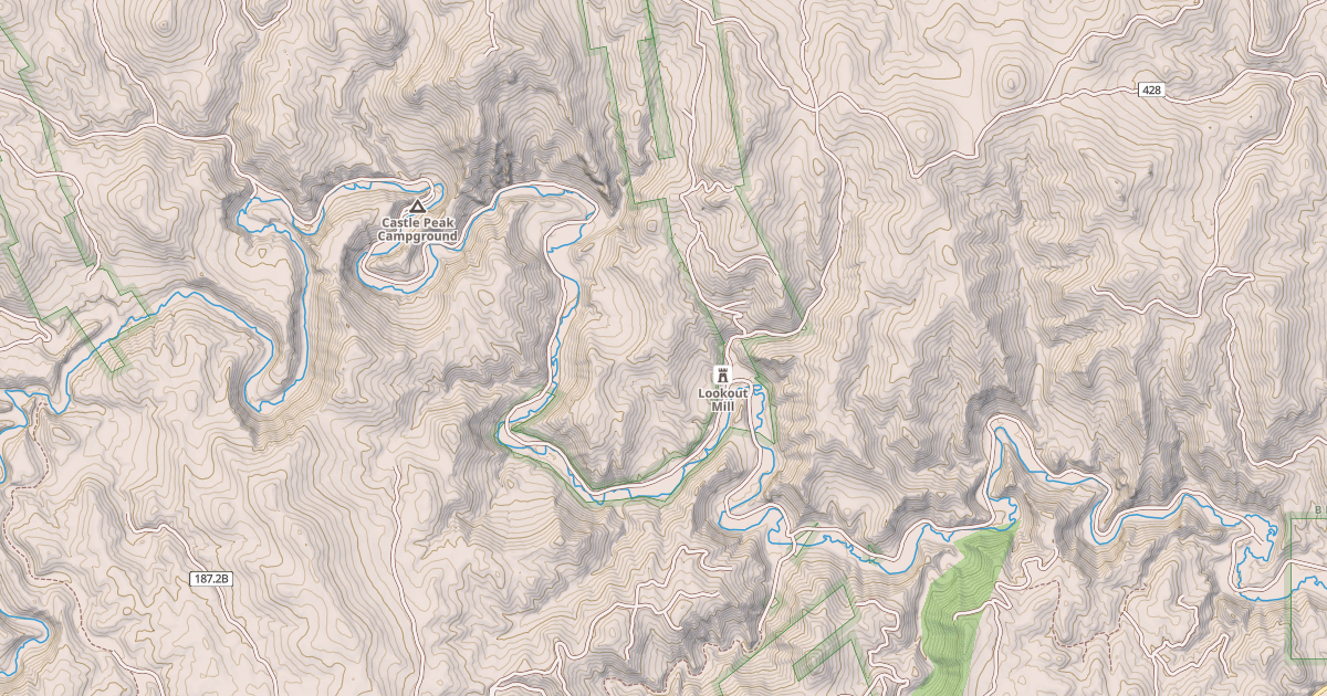 Map preview of CASTLE CREEK