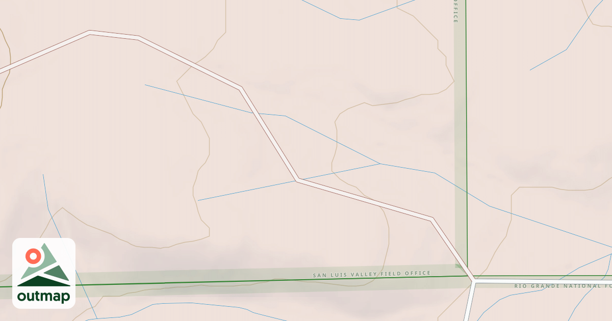 Map of BLM National GTLF Public Motorized Roads 4509b687-c04c-420b-9c85-2a0e24497bd0 in Rio Grande