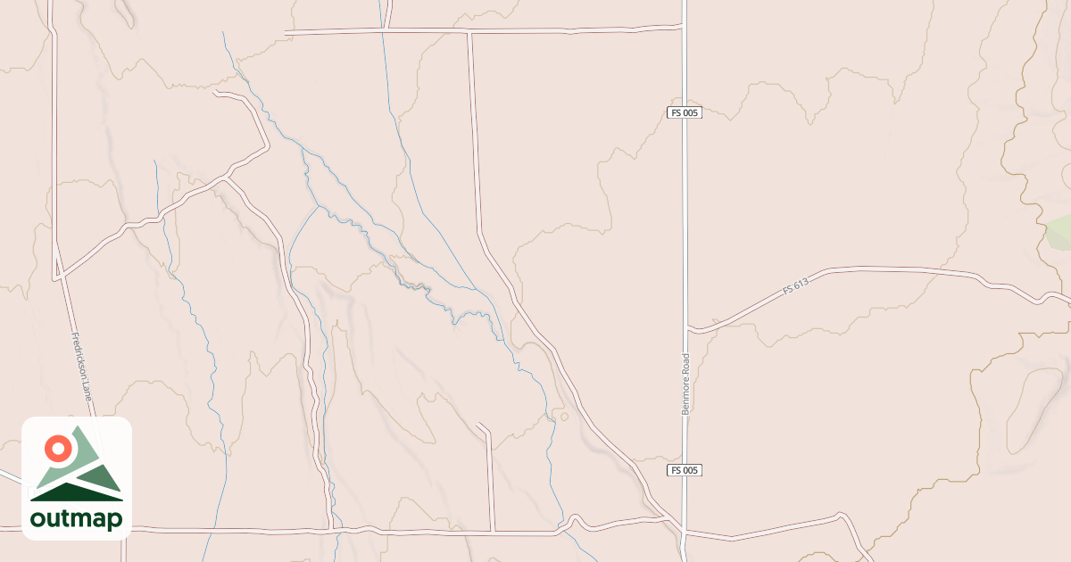 Map of LOWER VERNON CREEK