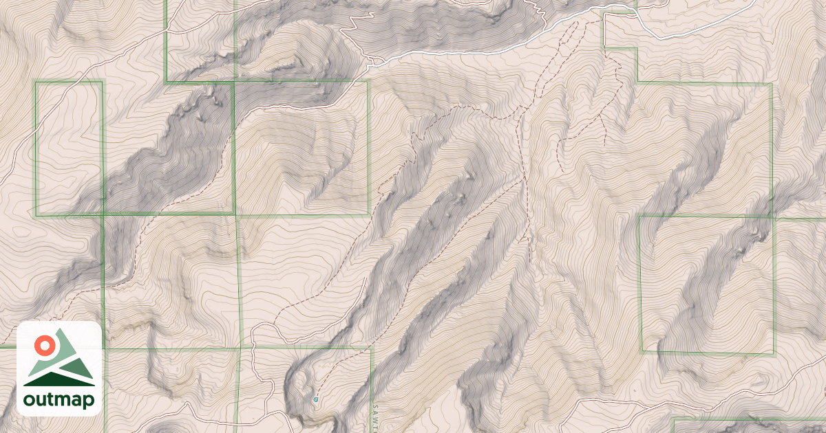 Map of BULL FLAT