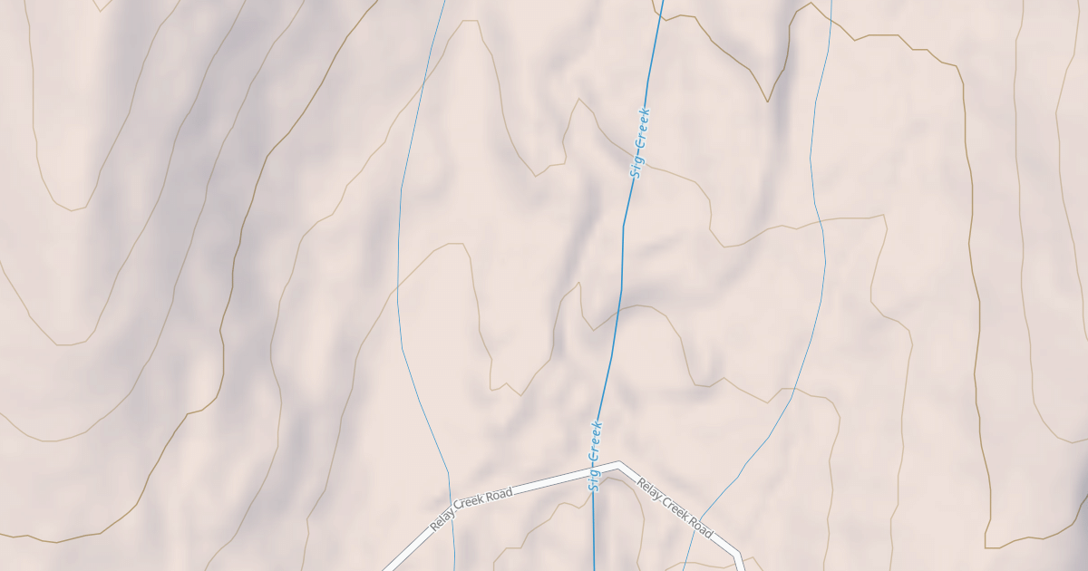 Map preview of RELAY CRK CAMP SPUR