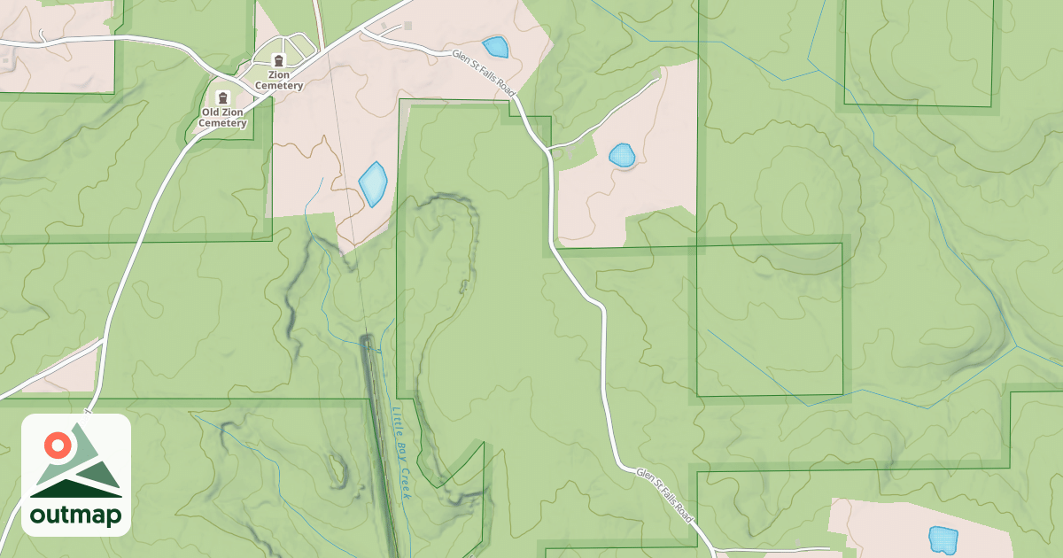 Map of GLEN STREET