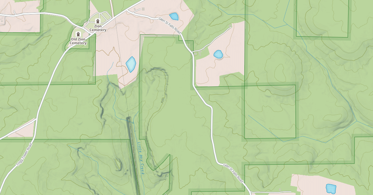 Map preview of GLEN STREET