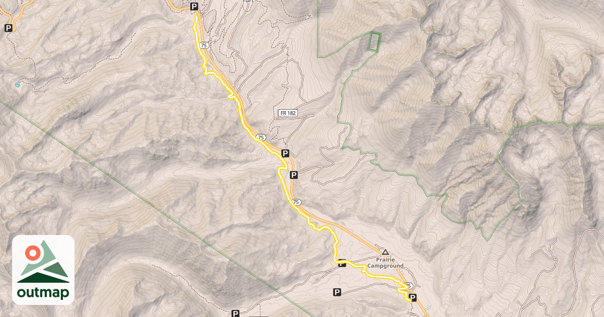 Map of Harriman Trail