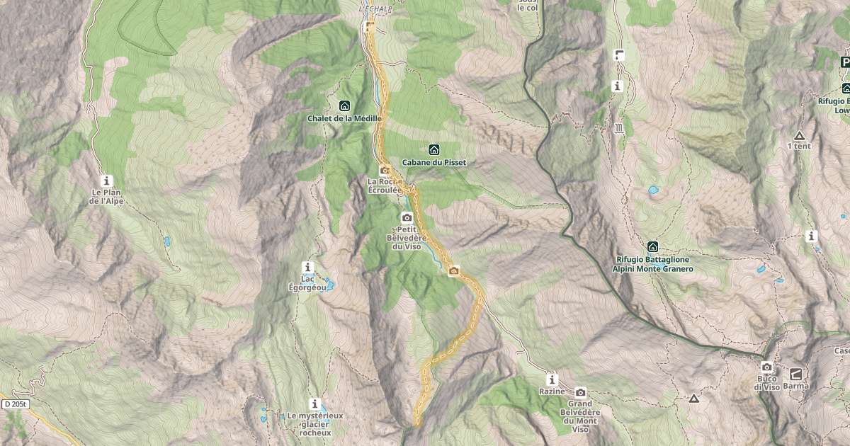 Map preview of Les Bréchettes — L'Échalp