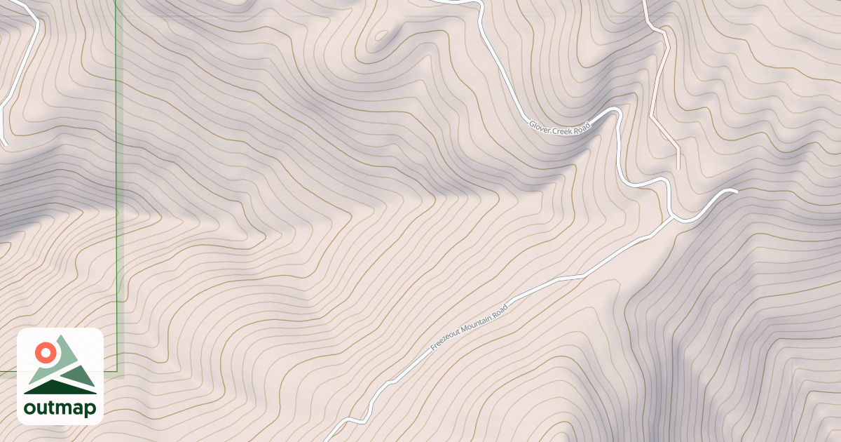 Map of LOWER GLOVER