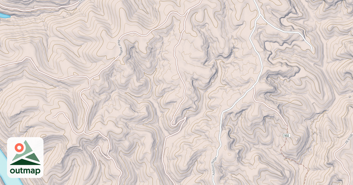Map of ADDISON BRANCH