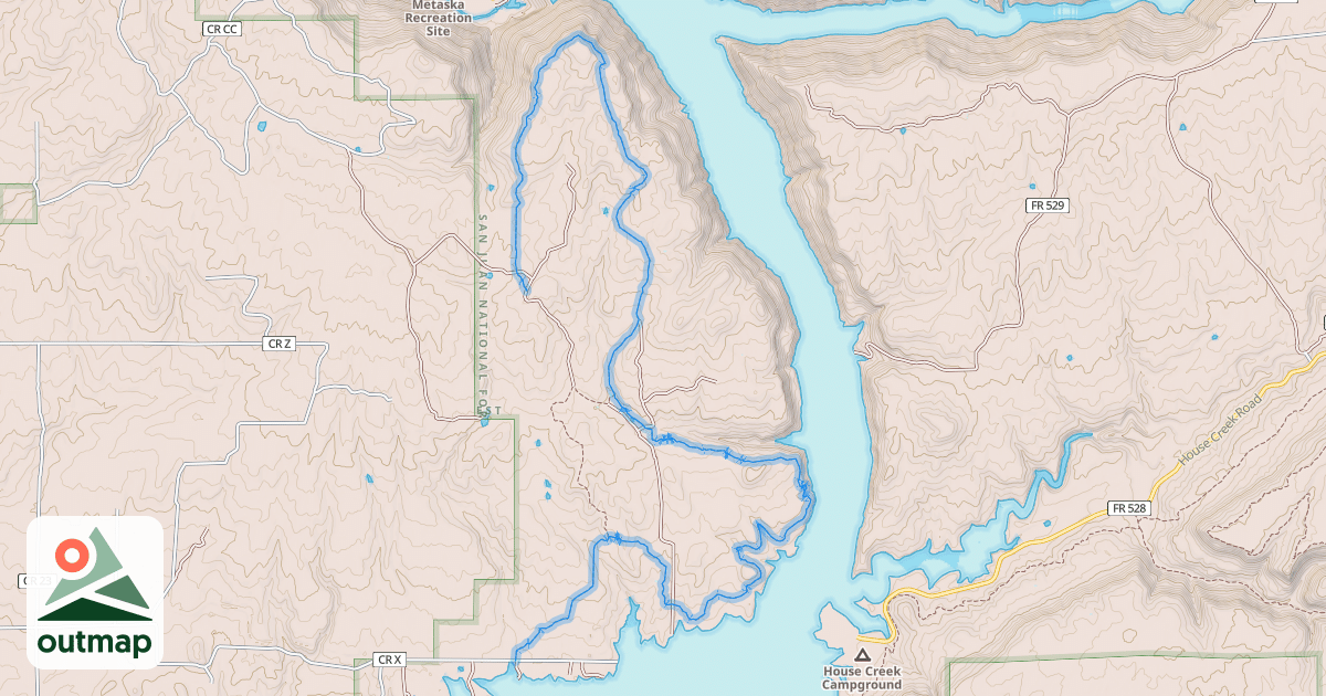 Map of Sage Hen Loop Trail