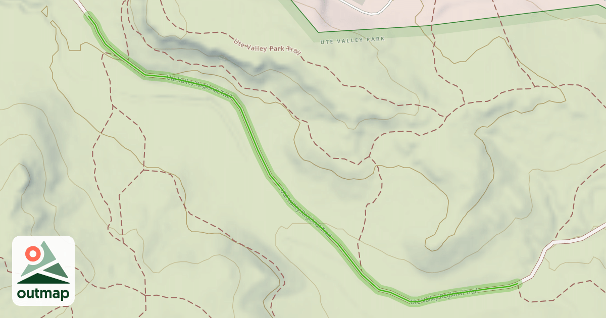 Map of Ute Valley Regional Trail