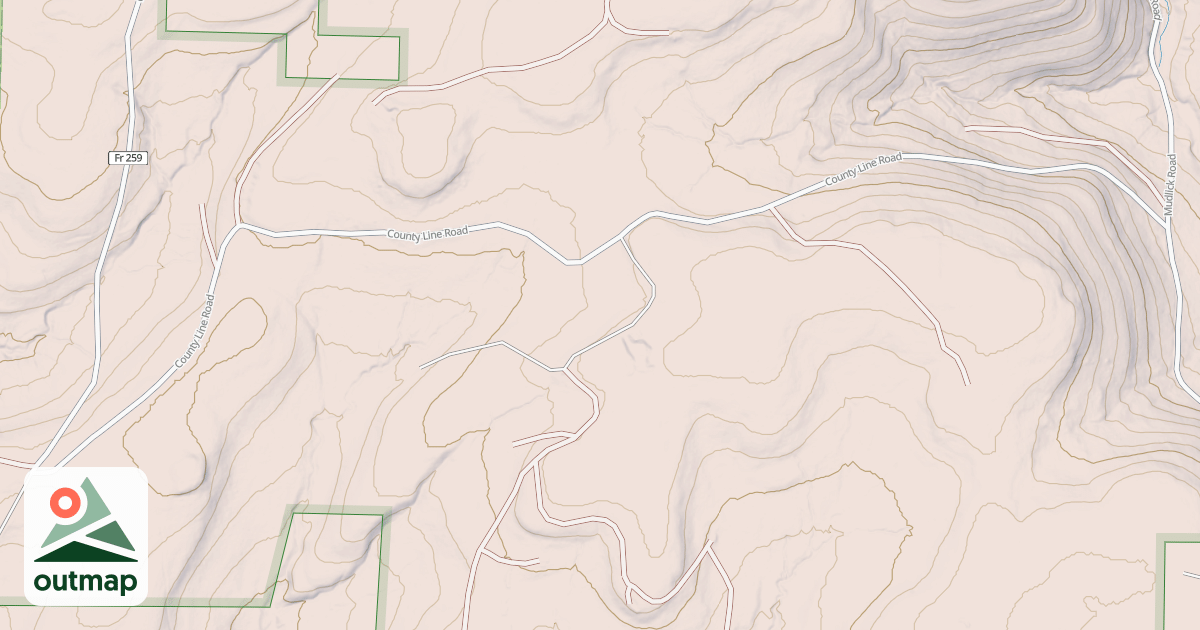 Map of COUNTY LINE