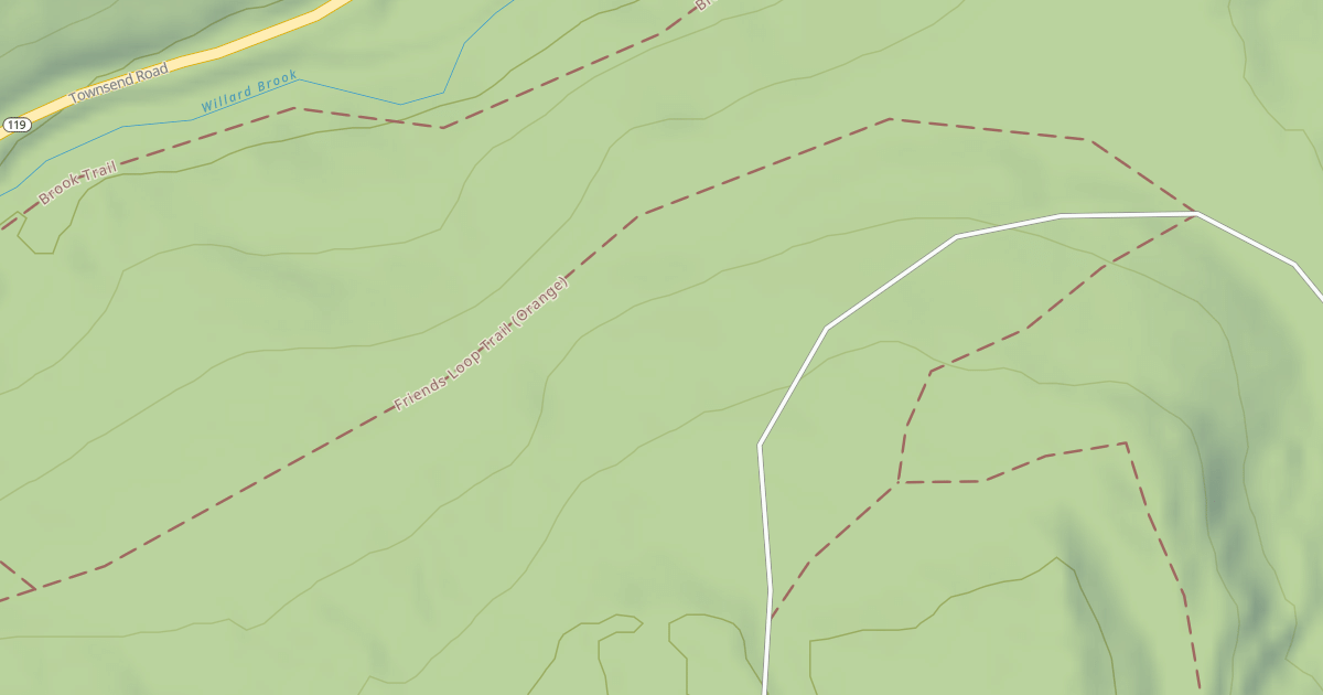 Map preview of Friends Loop Trail (Orange)