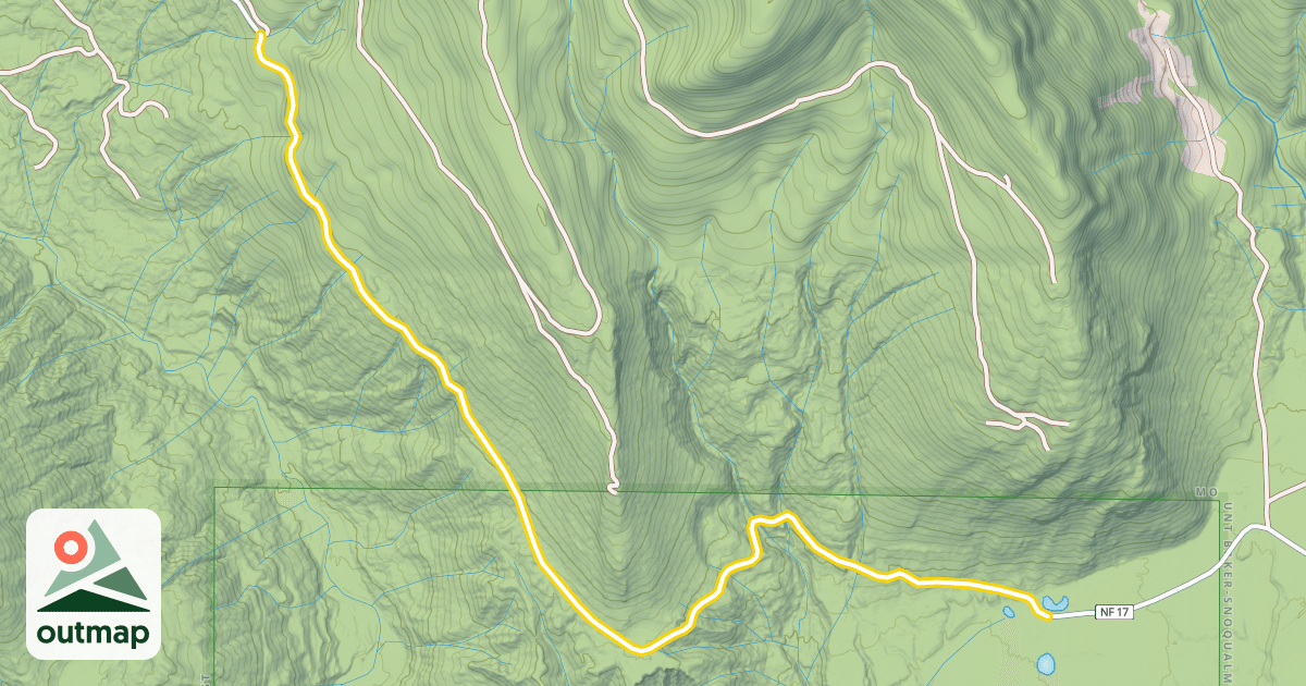 Map of Finney-Cumberland Road