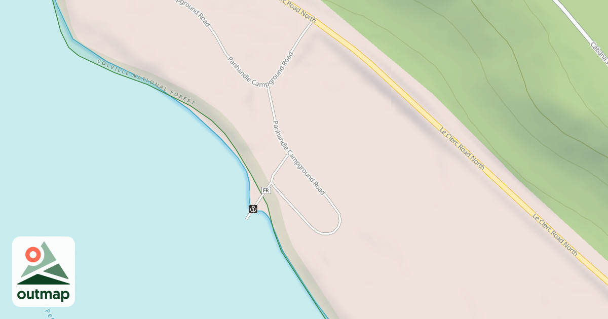 Map of PANHANDLE CAMPGROUND