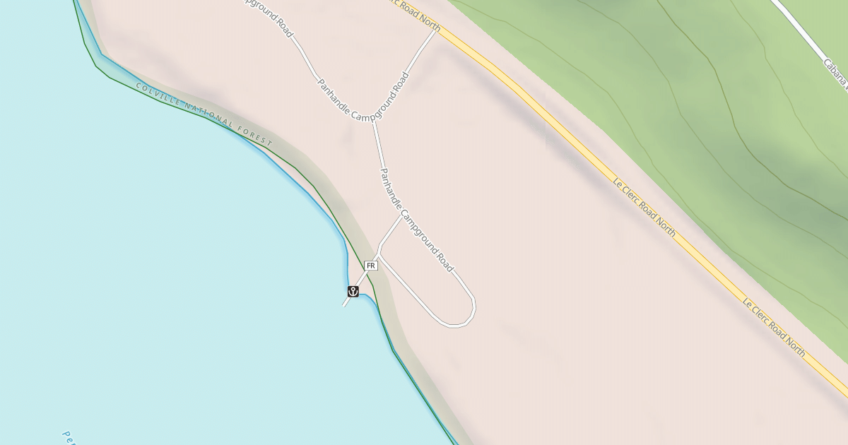 Map preview of PANHANDLE CAMPGROUND