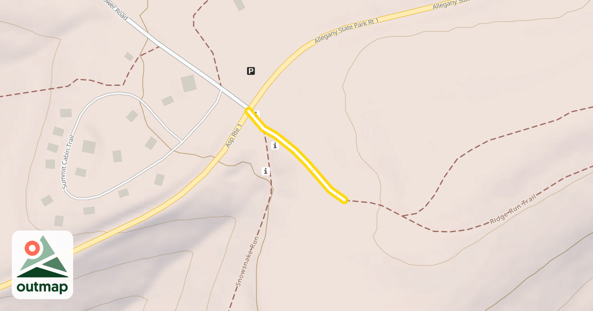 Map of Ridge Run Trail