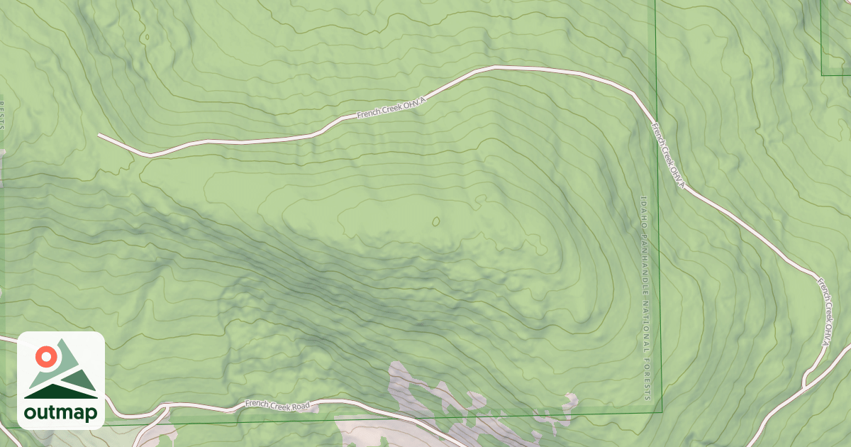 Map of French Creek A Ohv