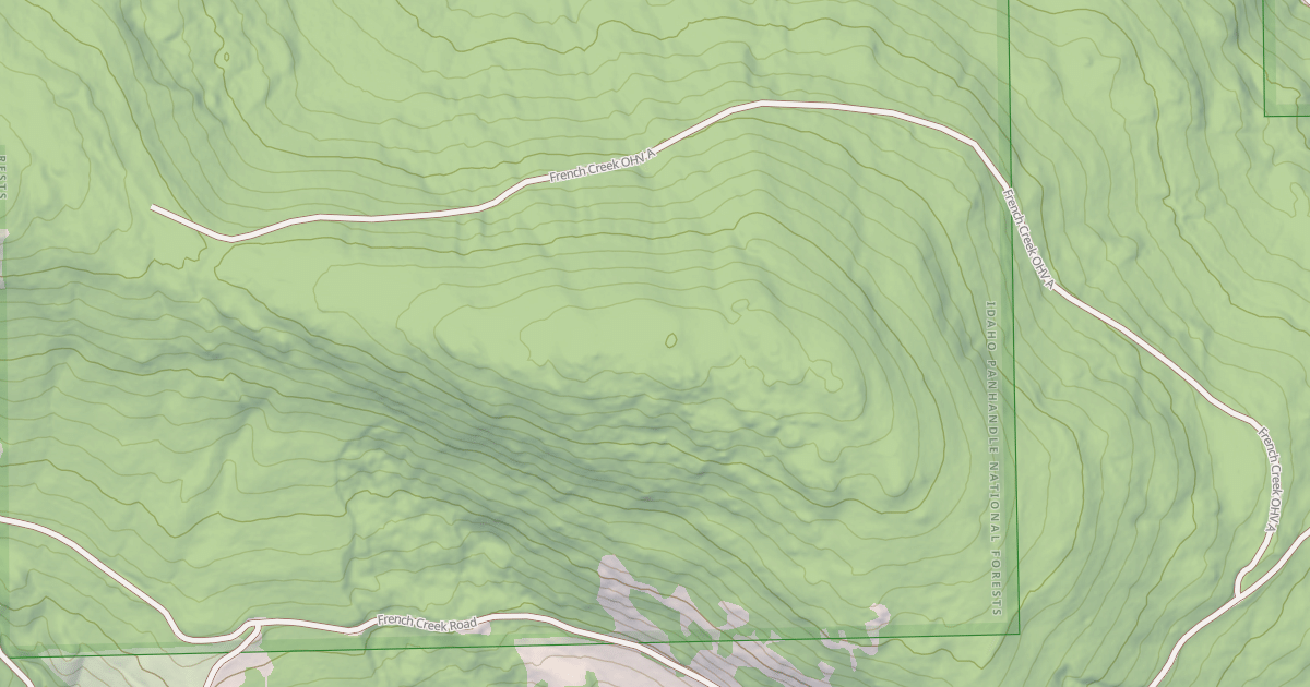 Map preview of French Creek A Ohv