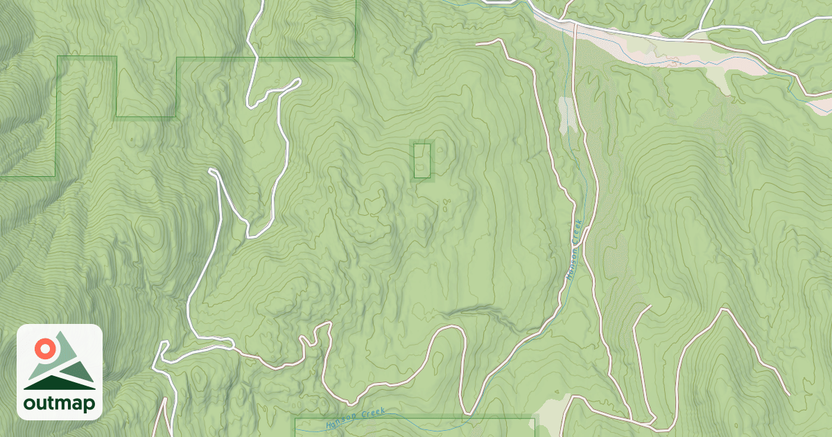 Map of HANSON CREEK