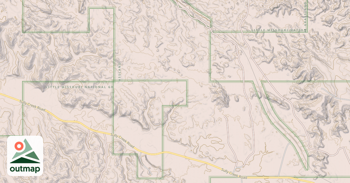 Map of (FDR) SULLEY DIVIDE
