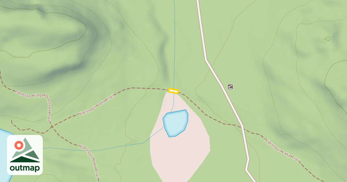 Map of Nipisiquit Lake Trail