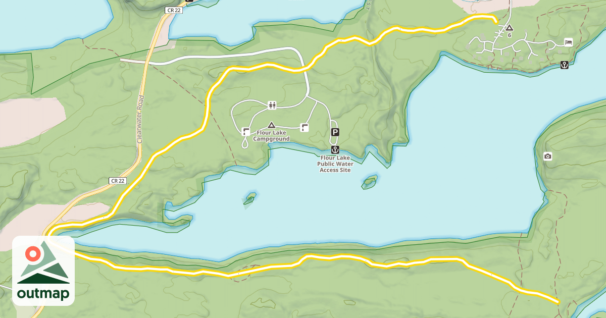 Map of Old Logging Camp Trail