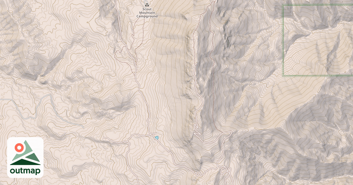 Map of EAST FORK MINK CREEK