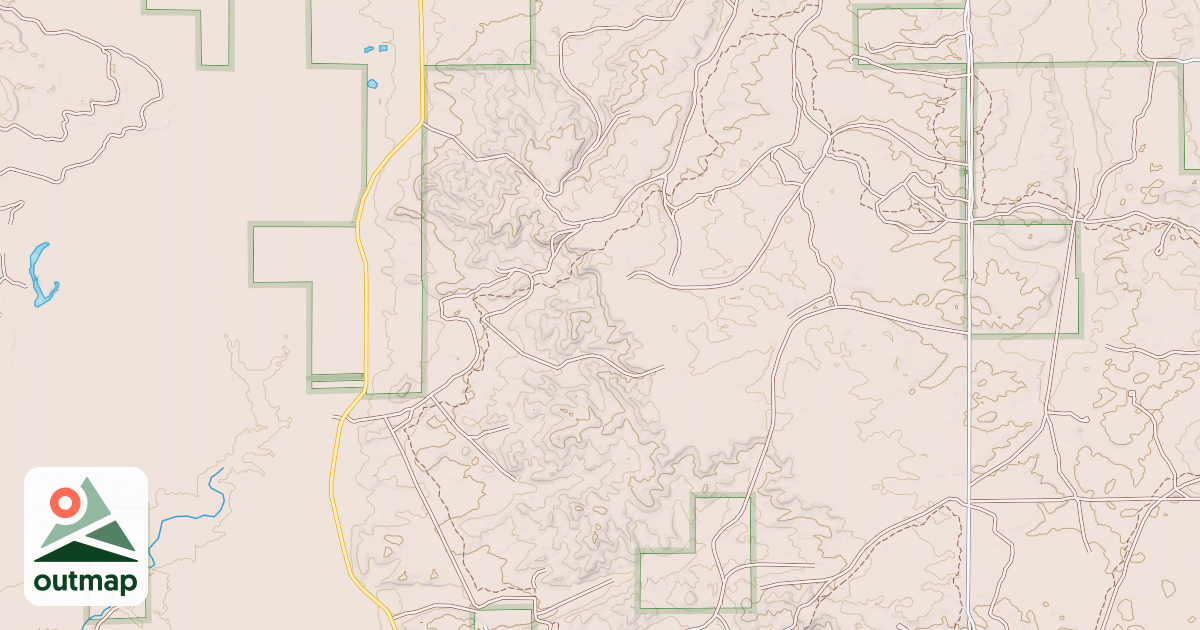 Map of Tin Cup Spring Motorcycle Trail