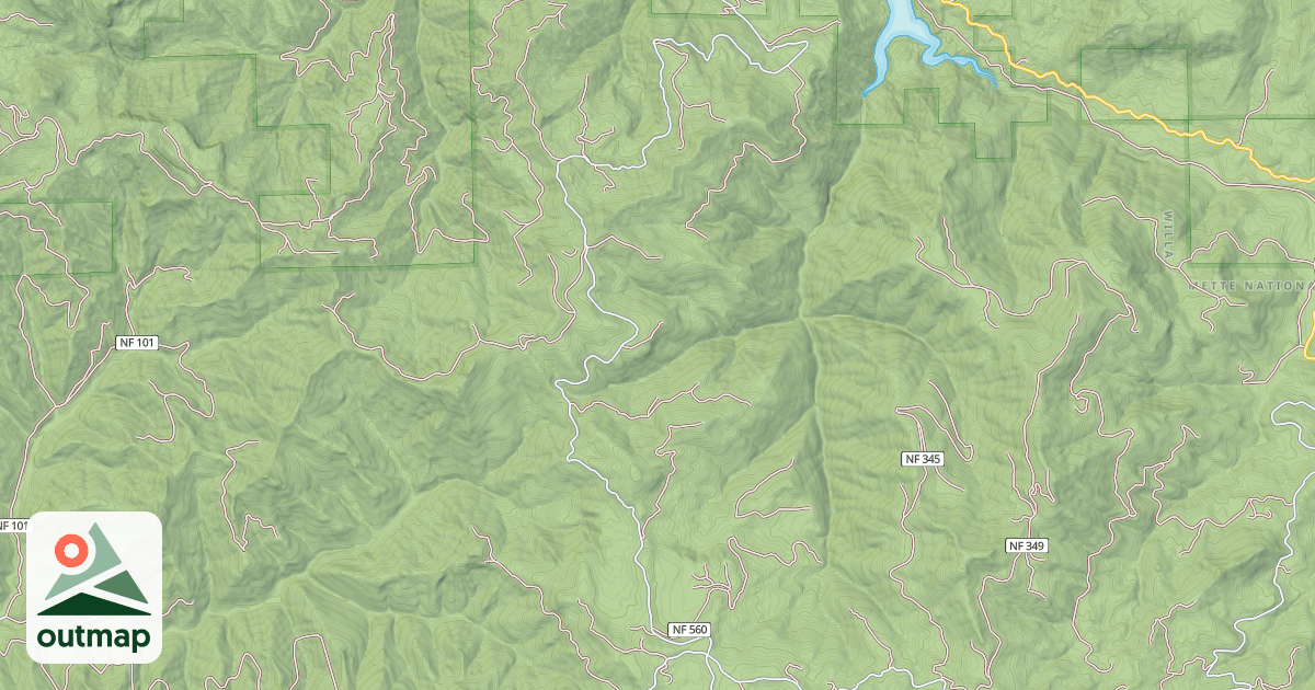 Map of KINNEY CREEK ROAD