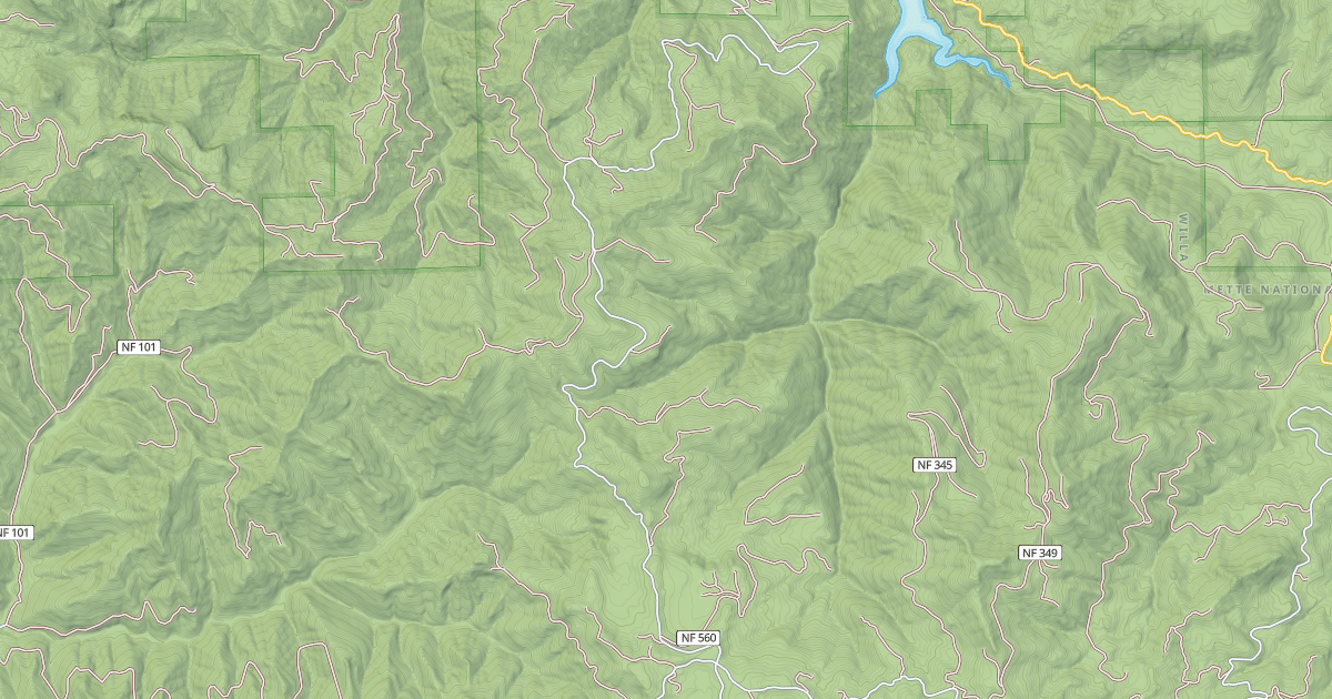 Map preview of KINNEY CREEK ROAD