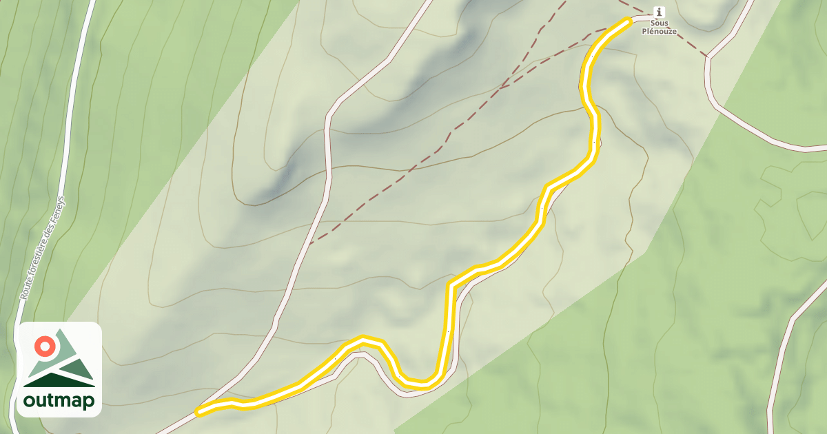 Map of Panoramique - Pichières / Plénouze