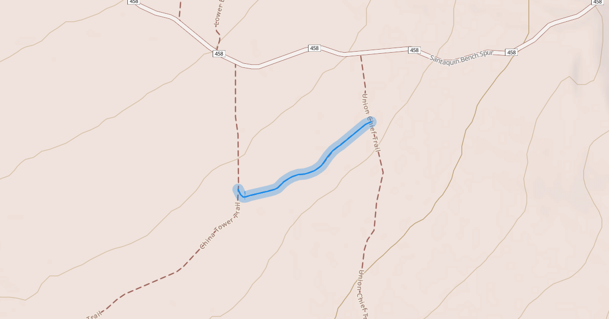Map preview of Union Chief To Prospector Connector Trail