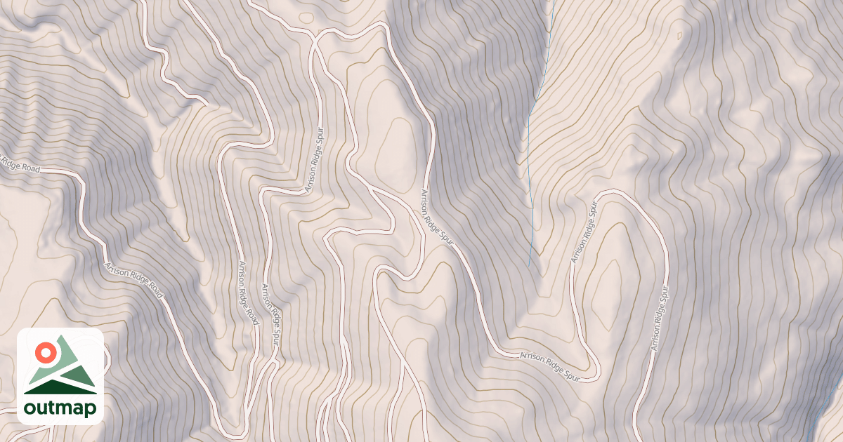 Map of ARRISON RIDGE SPUR