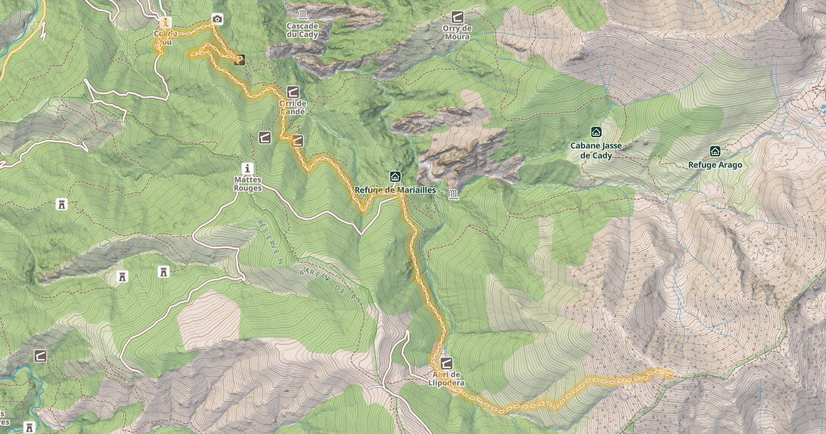 Map preview of Pic des Sept Hommes — Coll de Jou