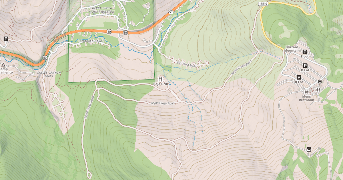 Map preview of BRYAN CREEK