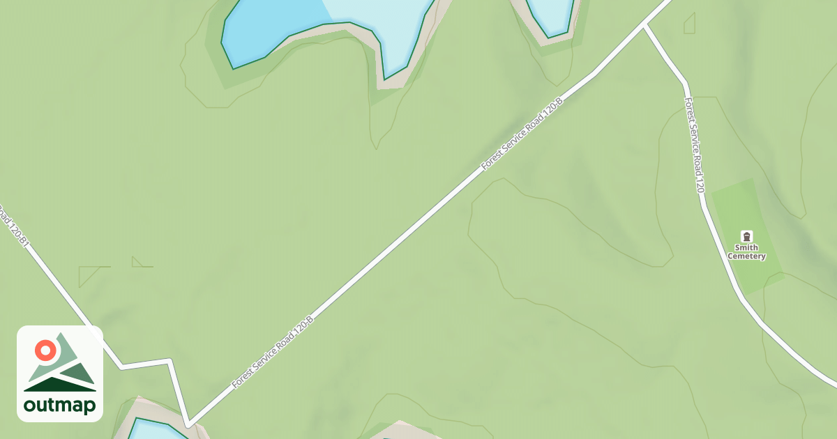 Map of LEFT SPUR SMITH CEMETERY RD