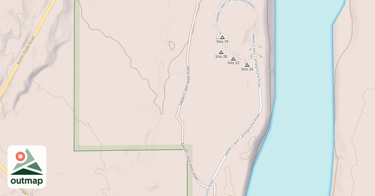 Map of MEEKS CABIN WEST
