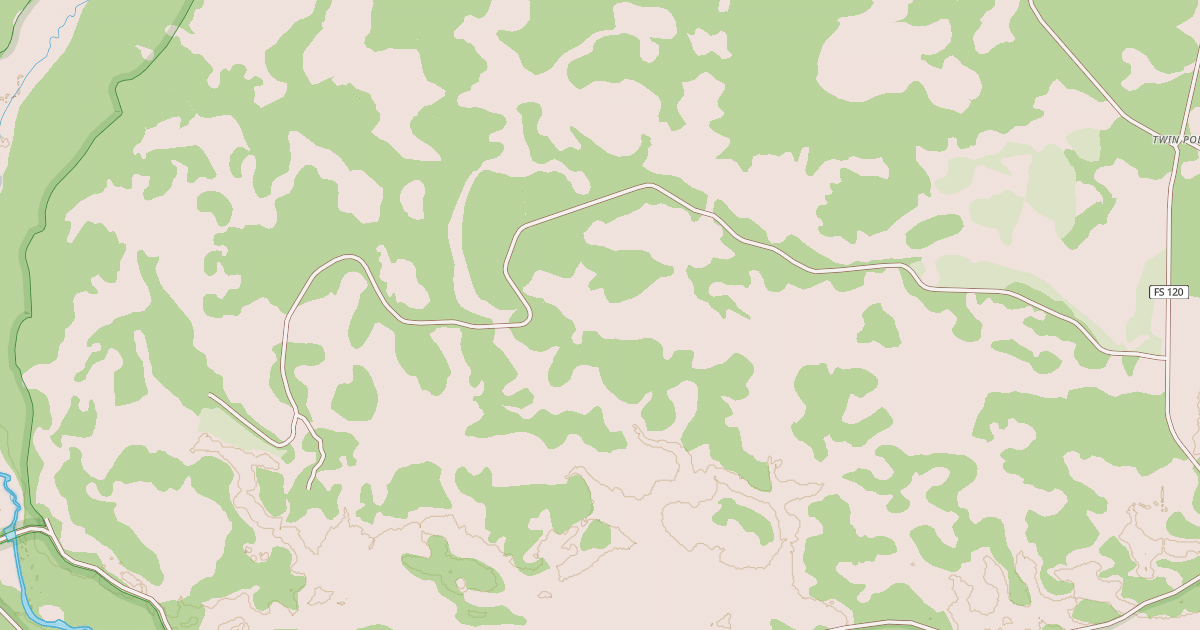 Map preview of USFS National Forest System Roads {97806A8F-50DF-42B9-AA70-884BCE36191A}