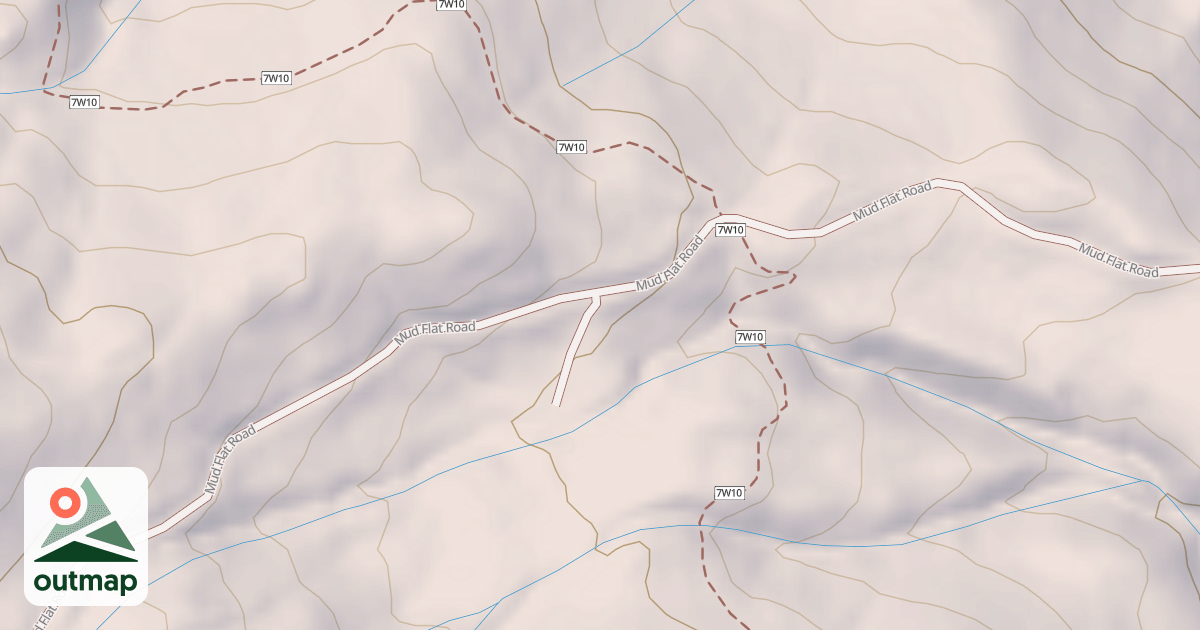 Map of MUD FLAT CAMP