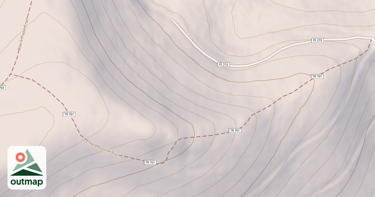 Map of CHUTE GULCH