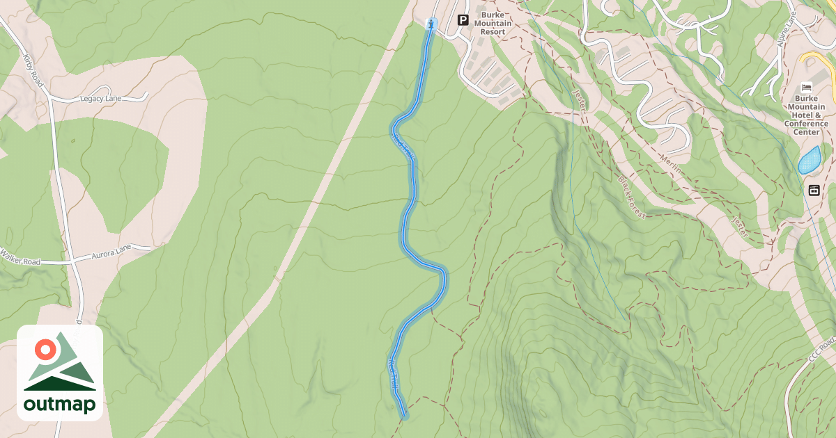 Map of Red Trail