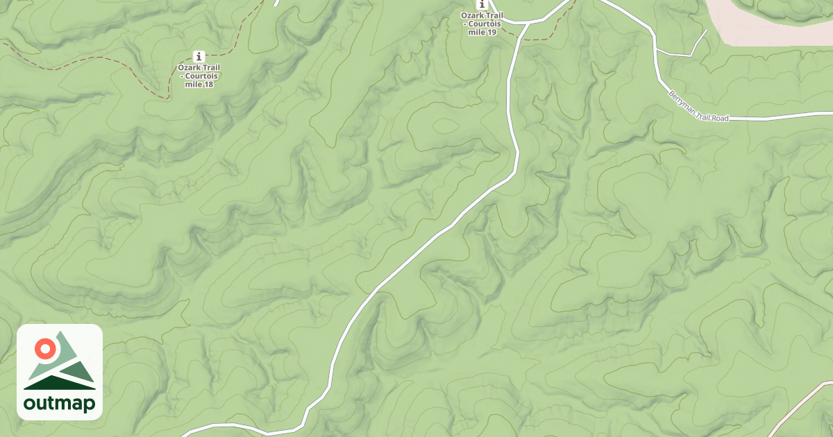 Map of NORTH KOFFER RIDGE (BAXTER)