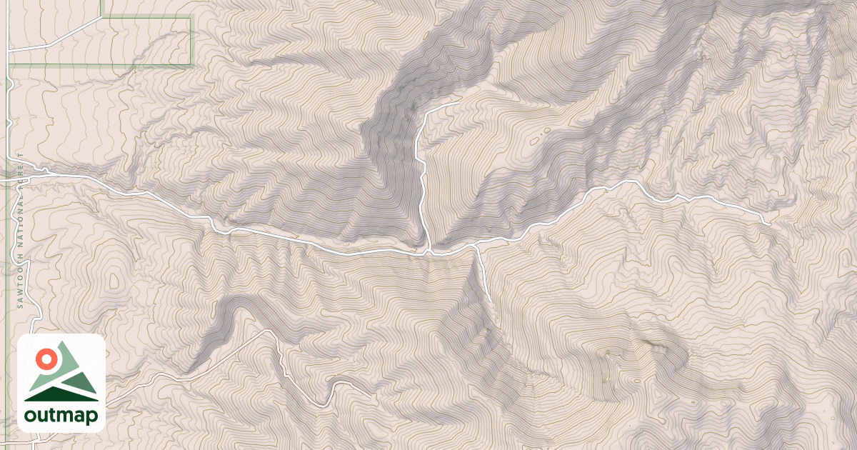 Map of KELSAW CANYON