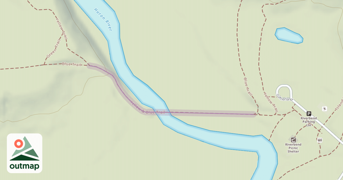 Map of Yellow & Blue Trail